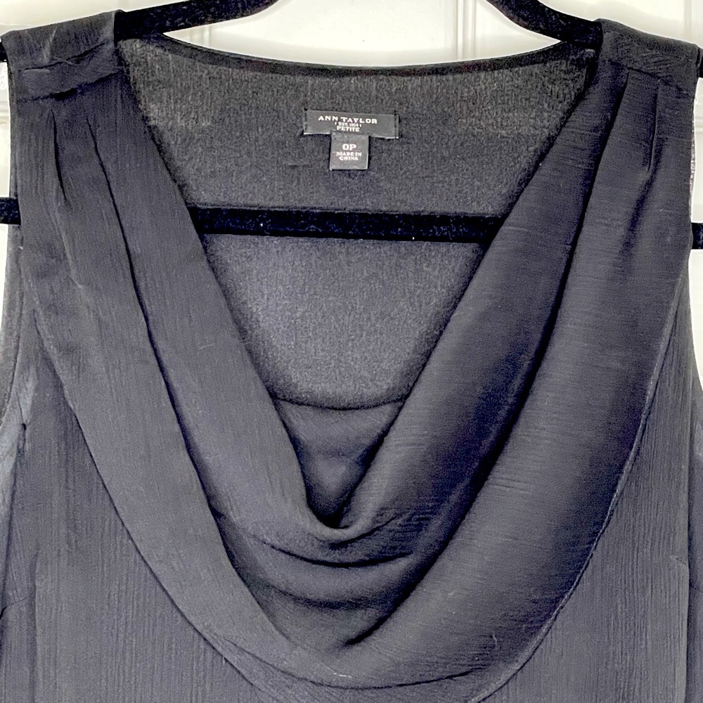 Ann Taylor Petite Cowl Neck Top - Picture 3 of 6